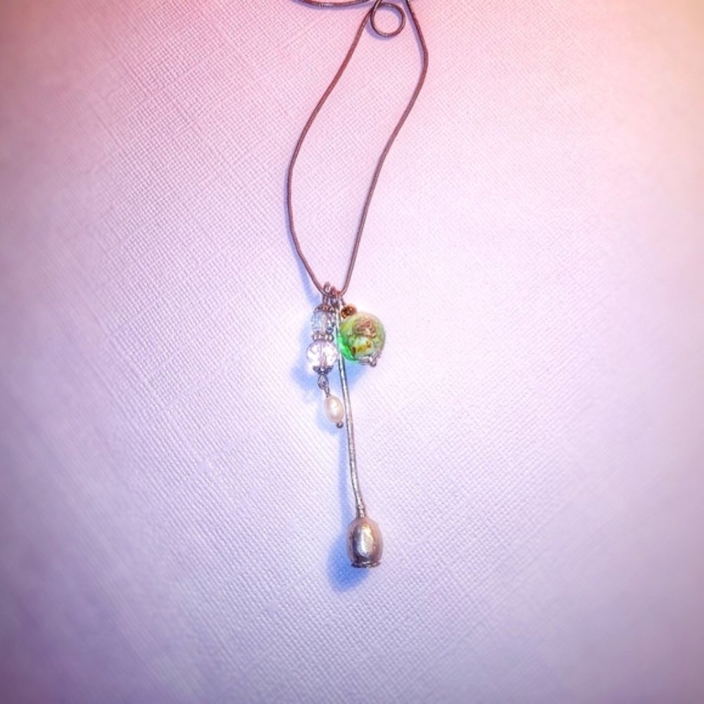 Handmade mixed charm necklace